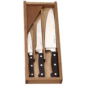 La Cuisine d'Albert - 139903 - Coffret de 3 Couteaux - Acier Inoxydable - Ma�tre Chef