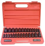 Sunex 5153DD 29 Piece 1/2-Inch Drive Fractional Metric Deep Master Impact Socket Set