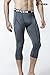 CLSL TM-P15-GRKZ_Medium Tesla Men's Compression Capri Shorts Baselayer Cool Dry Sports Tights P15