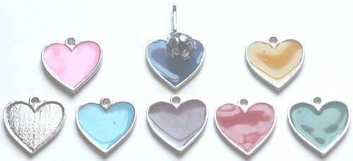 6pc Black Soccer Ball Zipper Pull w/ Colored Heart - Purple (Brand New) - Pack of 6
