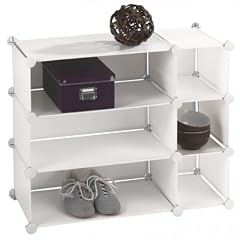 WENKO Steckregalsystem Honey Cube - Wei� - 3 Etagen - 75.5 x 61.5 x 32 cm - Regal - Badregal - Badablage - Standregal
