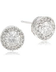 10KW 1.25 Cttw 1.00 Cttw Center White Diamond Earrings