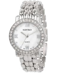 Ellen Tracy Womens ET5029STK Silver Bracelet Mother-Of-Pearl Dial Watch