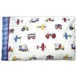 Trains, Planes & Trucks Standard Cotton Pillowcase by Olive Kids