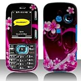 Purple Heart Snap on Hard Skin Shell Cover Case for Lg Rumor 2 Lx265 / Vn25 ....
