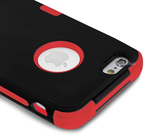 iPhone 6S Case, Limecase® [JTD Series][Red] Shockproof Hard Rugged Rubber Minimalistic Thin Cover Cases with Dual Layer Impact Proof for Apple iPhone 6S (2015) &amp; iPhone 6 (2014) (4.7 Inch) Devices