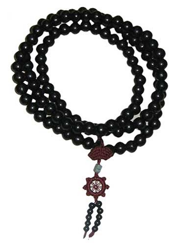 Traditional Mala Beads - black sandalwood 10mm bead