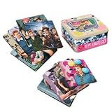 Vandor 14385 I Love Lucy 10-Piece Coaster Set with Tin Storage Box, Multicolored