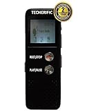 RadRecorder - 20 hours of Continuous Recording - 8GB Capacity Holds 550 Hrs of Audio - MP3 Player - Records Telephone Calls - Can Be Voice Activated - Best Digital Voice Recorder - FREE 2 Year Warranty