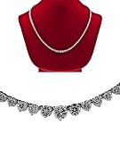 Diamond Tennis Necklace Diamond Tennis Necklace graduated F Vs-2 women ladies 16" strand 12.00 carats