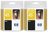 HP No. 45 Black Ink Cartridge Twin Pack (C6650BN#140)