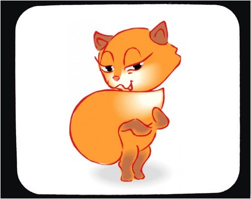 Buy Mouse Pad with fox, cartoon, animal