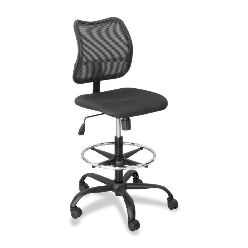 Safco 3395BL Extended Height Chair, Mesh Back, 25 in.x25 in.x49-1/2 in., Black On Sale