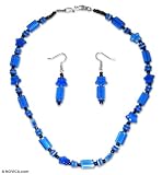 Bead jewelry set, 'Heaven' 0.4 W 18.5 L