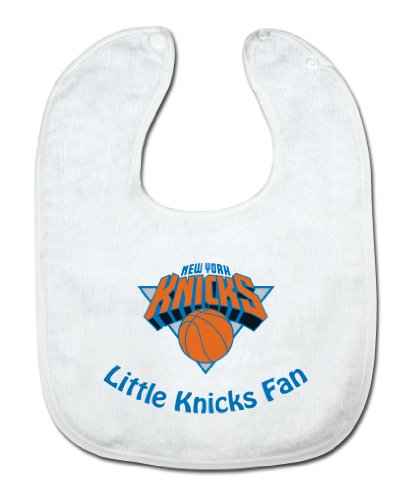 NBA New York Knicks White Snap Bib with Team Logo