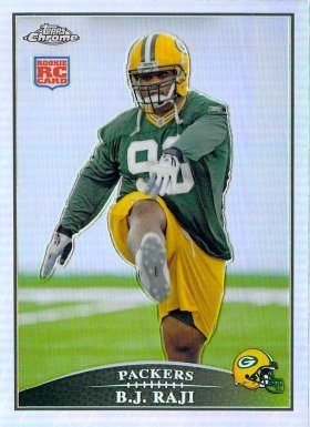 2009 Topps Chrome Refactor B.J. Raji Green Bay Packers #TC112 Rookie Football Card