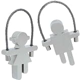 WEDO - kit porte-clés homme et femme, en métal dans un carton cadeau de haute qualité, l'idée cadeau pour 