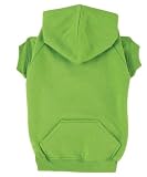 Dog Sweatshirt - Basic Hoodie - Parrot Green (Lime Green) Dog Hoodie - Small