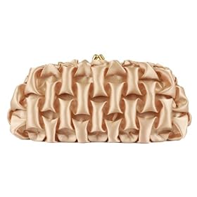 Satin, Design Pleats, Metal Closure,evening Bag - Sun (71 3770)