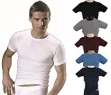 HERMKO 3840 Herren Shirt aus 100% europäischer Baumwolle, kurzarm Hemd aus Naturfaser, 1/2-Arm Unterhemd schadstoffgeprüft nach Öko-Tex 100 direkt ab Werk, for men
