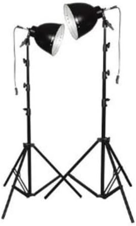 500 Watts Continuous Light Kit with 10" Reflectors, Bulbs &amp; 7' Light Stands
