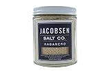 Jacobsen Salt Co, Gourmet Infused Sea Salt, Hand-Harvested in Netarts Bay, OR, Made in the USA, Habanero Flavor 4.8 Oz (136 g) Jar
