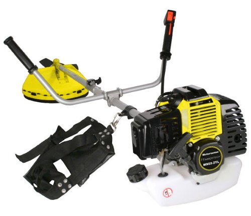Strimmer Reviews Petrol Brush Cutter Grass Strimmer 52 ccm 3PS (Yellow)