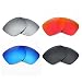 Mryok 4 Pair Polarized Replacement Lenses for Oakley Catalyst Sunglass - Stealth Black/Fire Red/Ice Blue/Silver Titanium