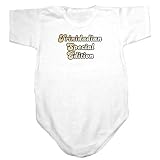 Baby Bodysuit White  Trinidadian Special Edition / Golden Transfer  Trinidad And Tobago Country