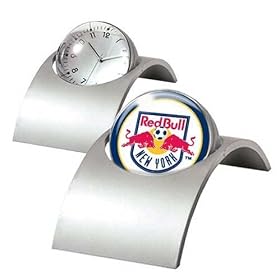 New York Red Bulls MLS Spinning Desk Clock by Clocks