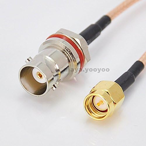 3feet BNC female jack to SMA male plug Pigtail Jumper cable RG316 1m Ships from USA