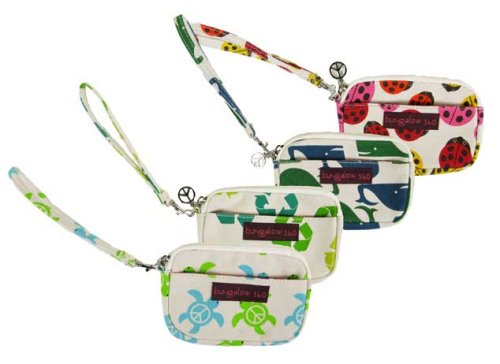 Bungalow360 Mini Canvas Clutch - Comes in Ladybug, Lobster, Bumble Bees, Sea Turtle, Whales, Elephants, Dolphins, Gators, Giraffe, Sea Otters, Seahorse, Hummingbirds, and Recycle styles!