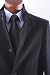 Men's Single Breasted Black Luxury Wool Three Quarter Length Topcoat For The Young Generation