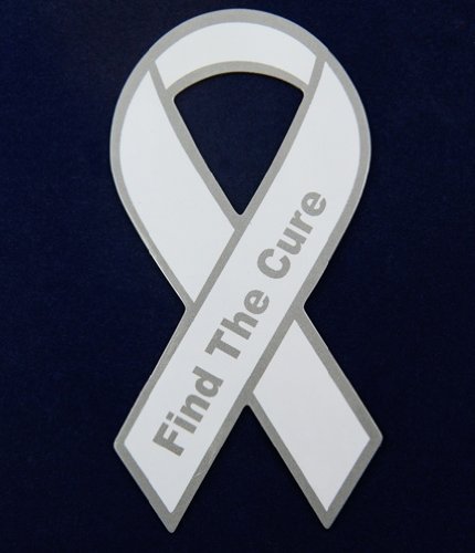 White Ribbon Magnets-Small