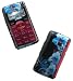 Blue Hawaii Flower Black Snap on Hard Cover Protector Faceplate Skin Case for LG Env2 VX9100 VX-9100 + Belt Clip