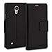 Galaxy S4 Case, ModeBlu [Classic Diary Series] [Black] Wallet Case ID Credit Card Cash Slots Premium Synthetic Leather [Stand View] for Samsung Galaxy S4
