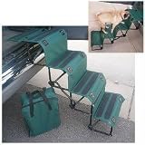 Tread-a-Stair Portable Pet Access - instant pet staircase (Hunter Green) (32H x 16W x 48D)