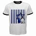 Men's Customized CLIPART GRAPHIC HANUKKAH HOLIDAY 100% Cotton White Ringer T-shirt
