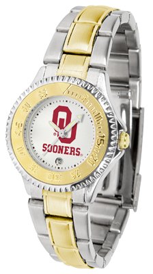 Oklahoma Sooners OU NCAA Womens Competitor Two-Tone Watch