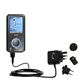 International Wall / AC Charger for the Sandisk Sansa e200R - Gomadic Brand w/ TipExchange Technology
