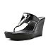 BCBGeneration Quiz Wedge Sandals - Black