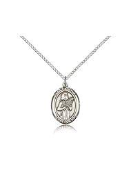 Sterling Silver St. Agatha Pendant w/ Chain