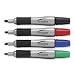 Office Products : Integra Assorted Rubber Grip Chisel Point Permanent Marker Set