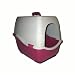 Bill 1S Hooded Cat Litter Tray Enclosed Toilet For Cats Blue/Cream