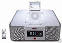 MP3 Ipod Docking Station Clock Radio IKool Silver