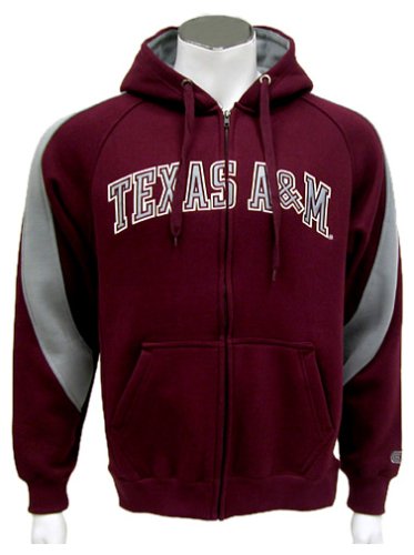 Buy Texas A&M Aggies Mens Varsity Full Zip Fleece Hoodie by Colosseum Athletics