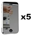 5-Pack Premium Reusable LCD Mirror Screen Protector with Lint Cleaning Cloth for Apple iPhone 3G 8GB 16GB / 3G S 16GB 32GB