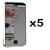 5-Pack Premium Reusable LCD Mirror Screen Protector with Lint Cleaning Cloth for Apple iPhone 3G 8GB 16GB / 3G S 16GB 32GB