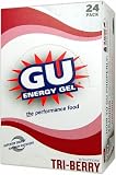 GU GU Energy Gel - 24 Pack - Strawberry Banana - Caffeine Free