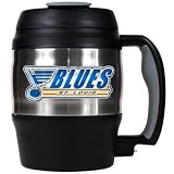NHL St. Louis Blues 52-Ounce Stainless Steel Macho Travel Mug with Bottle Opener